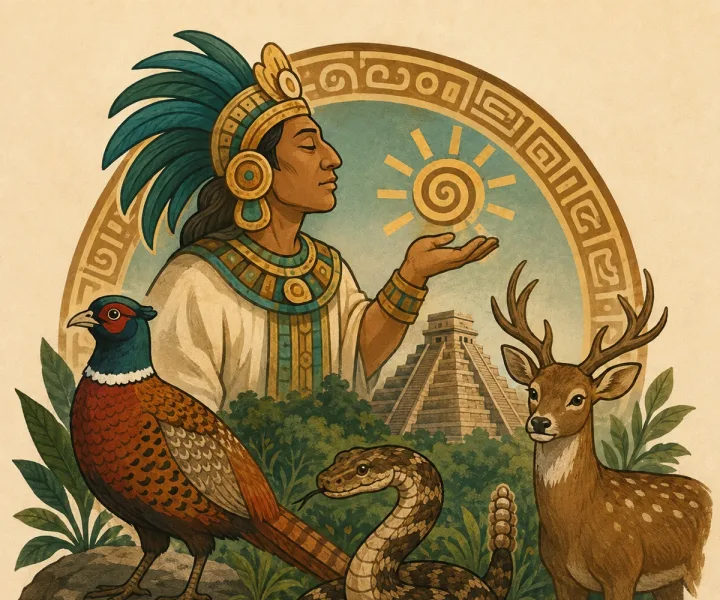 Ilustración de La leyenda del Mayab
